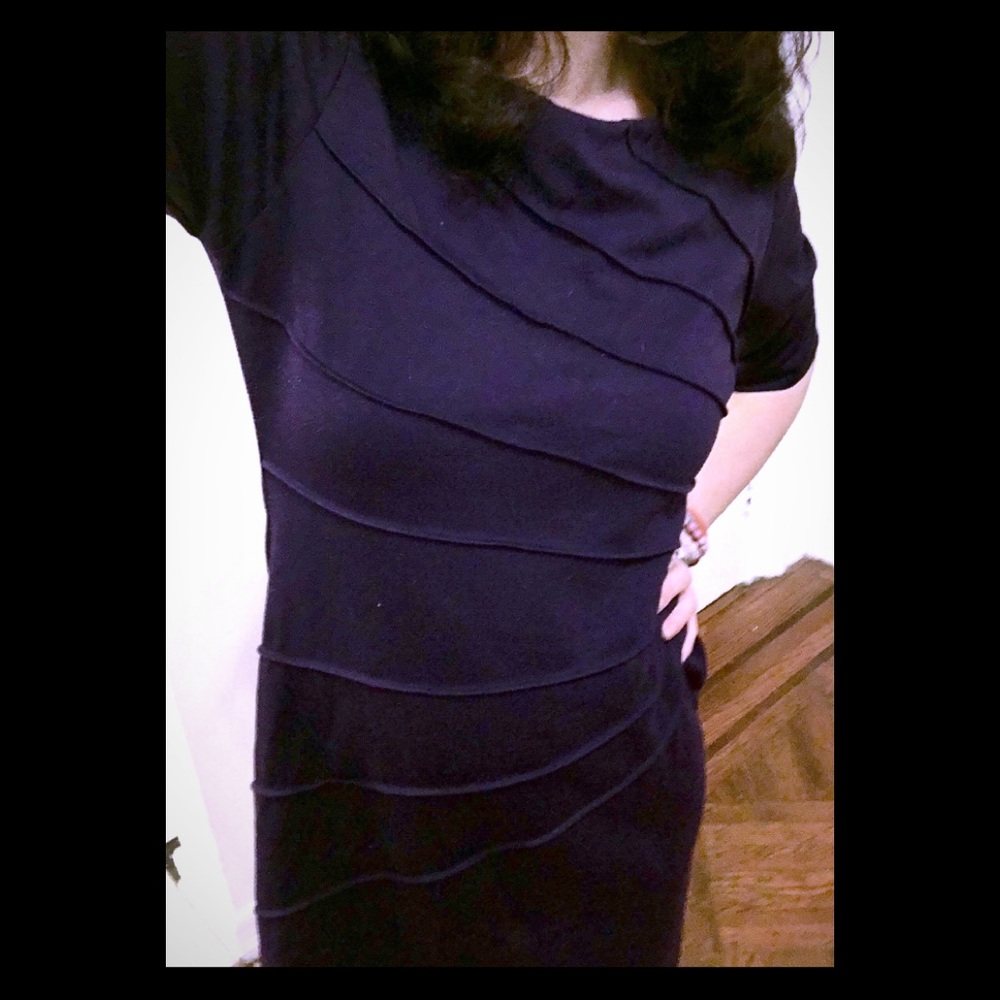 Purple comfy casual to formal cotton dress